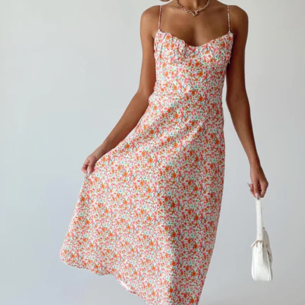 PRINCESS POLLY AMARA MIDI DRESS MULTI NWT